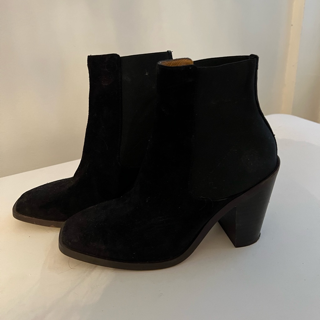 Like New: Rag & Bone Black Suede Ankle Boots